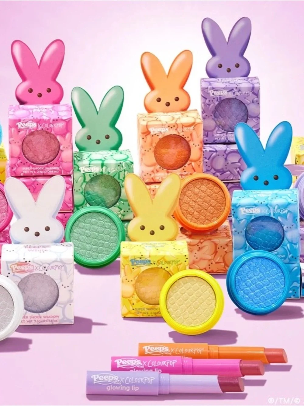 Colourpop Cosmetics x PEEPS limited edition RARE Peeps supershock eyeshadows NWT